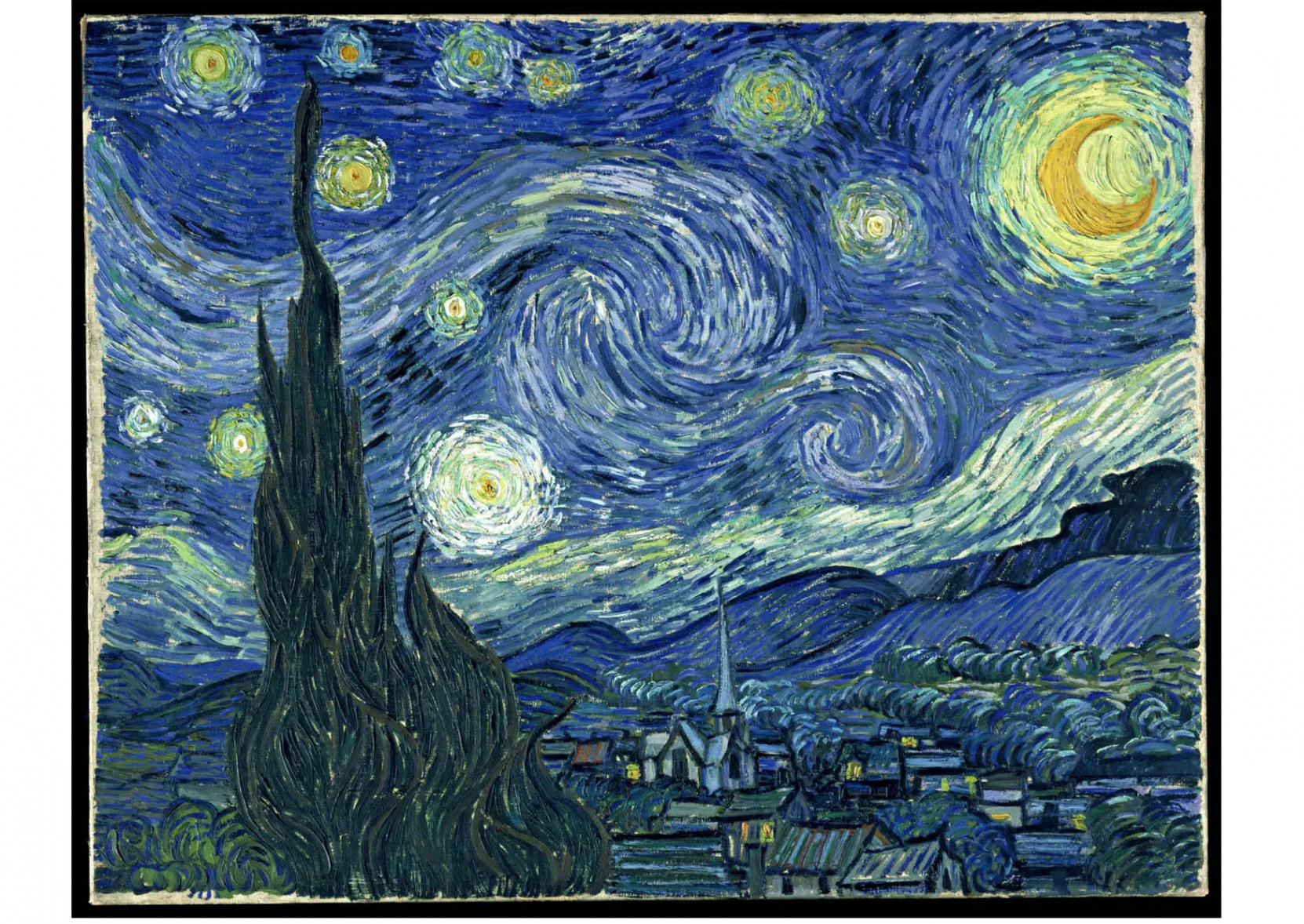 Image Starry Night - Vincent Van Gogh - free printable images