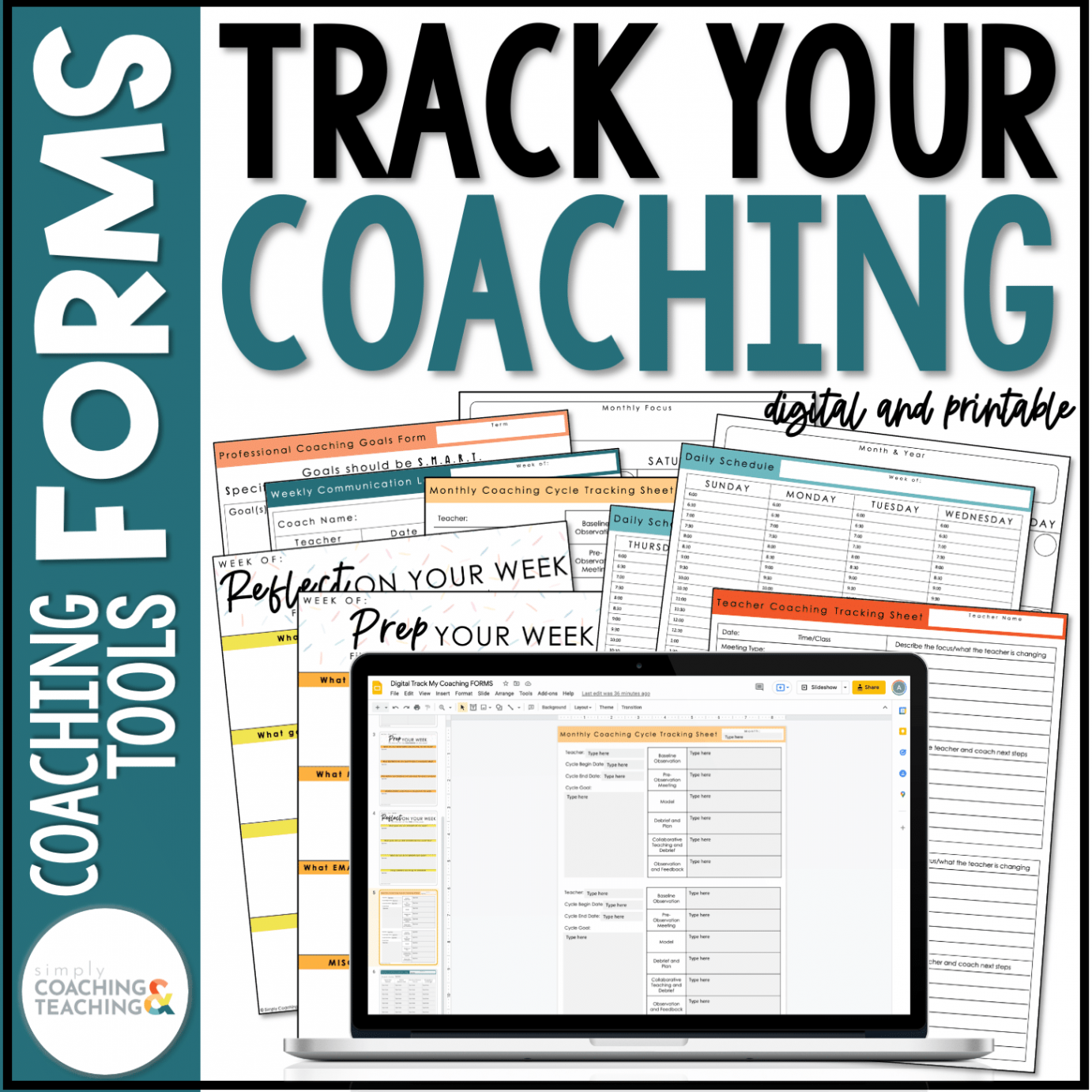 Instructional Coaching Track Your Coaching Forms - Simply Instructional  Coaching