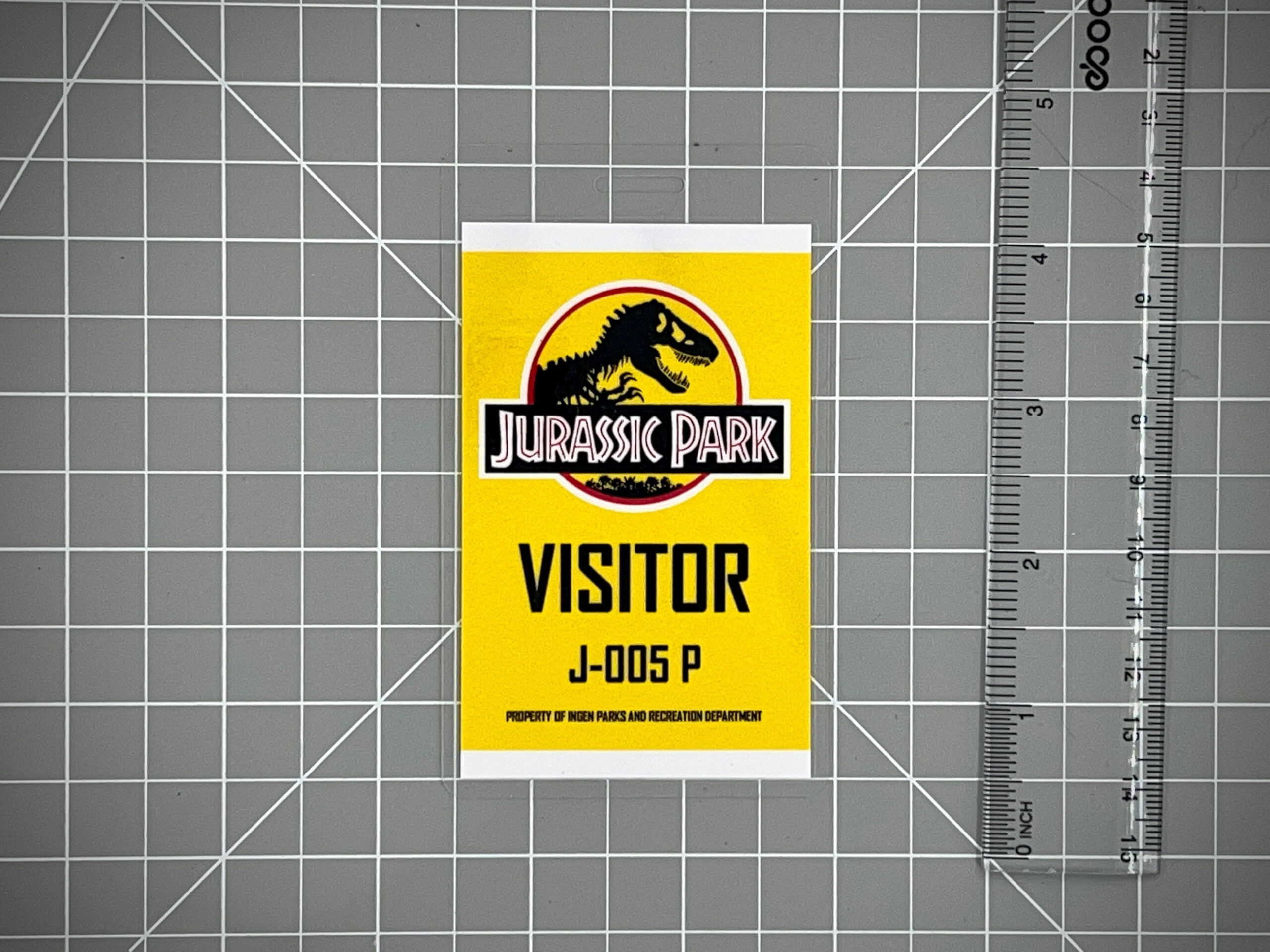 Jurassic Park Besucherausweis Gelb - Etsy