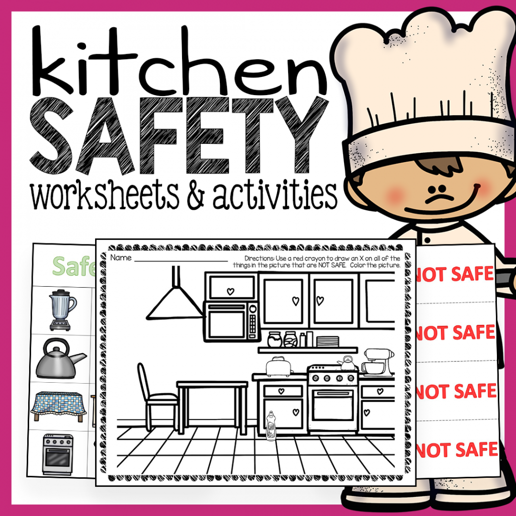 Kitchen Safety Worksheets and Activities Pack