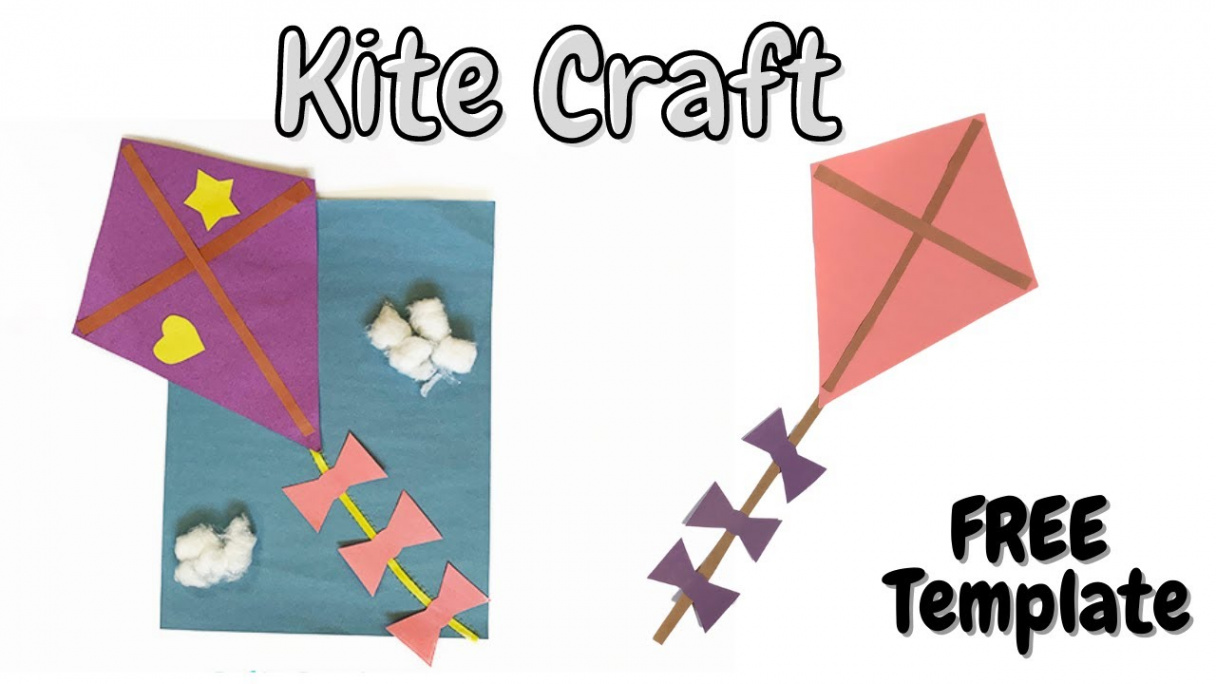 Kite Craft (Free Template) - Crafting Jeannie