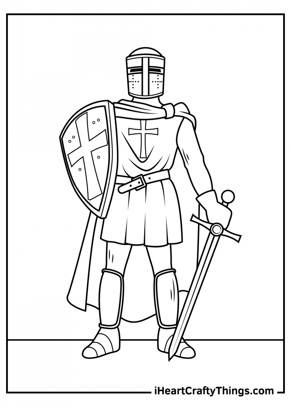 Knight Coloring Pages (% Free Printables)