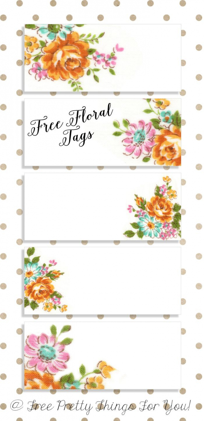 Labels: Pretty Floral VintageTags  Labels printables free, Floral