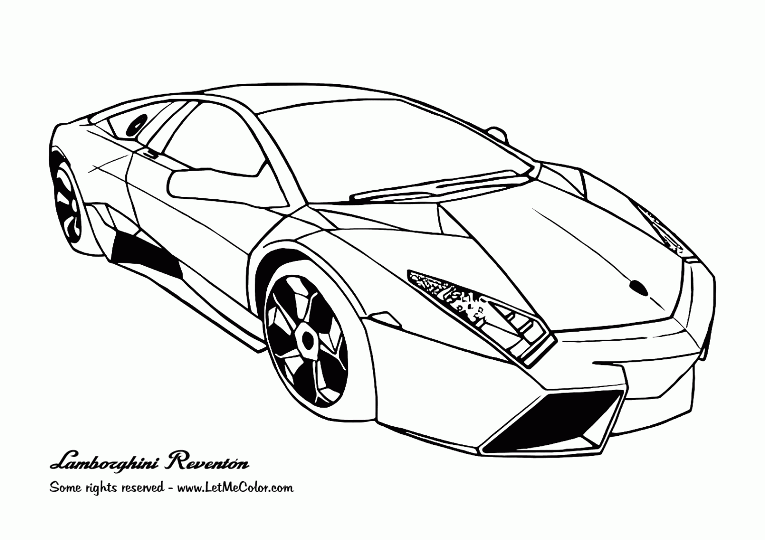 Lamborghini Reventon coloring page  LetMeColor