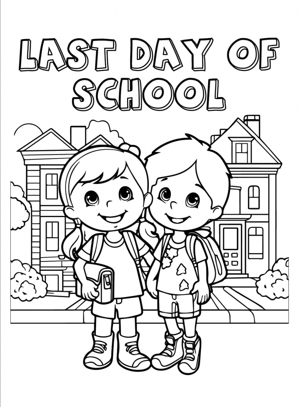 Last Day of School coloring pages - ColoringLib