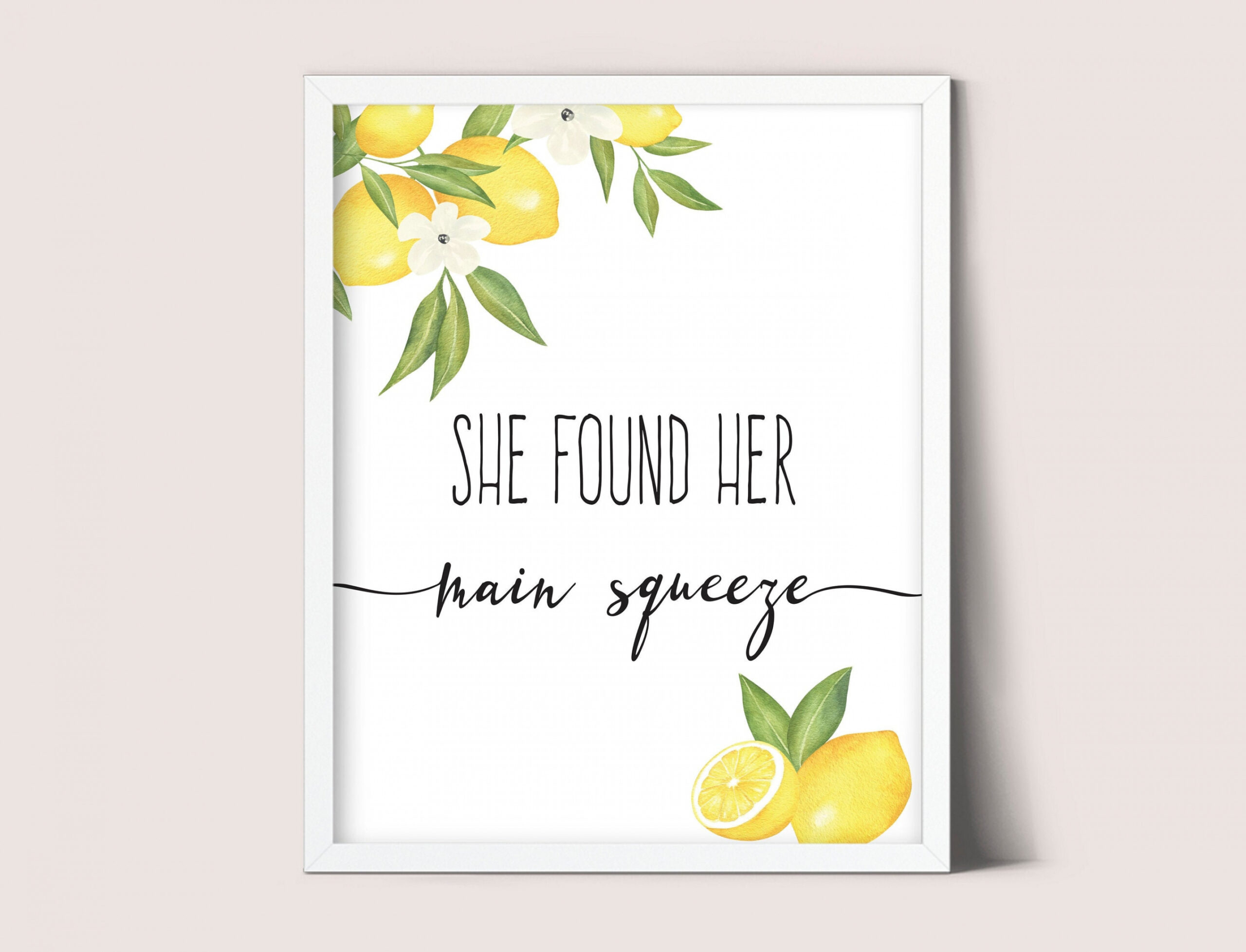 Lemon Theme Bridal Shower Signs Lemon Theme Bridal Shower - Etsy