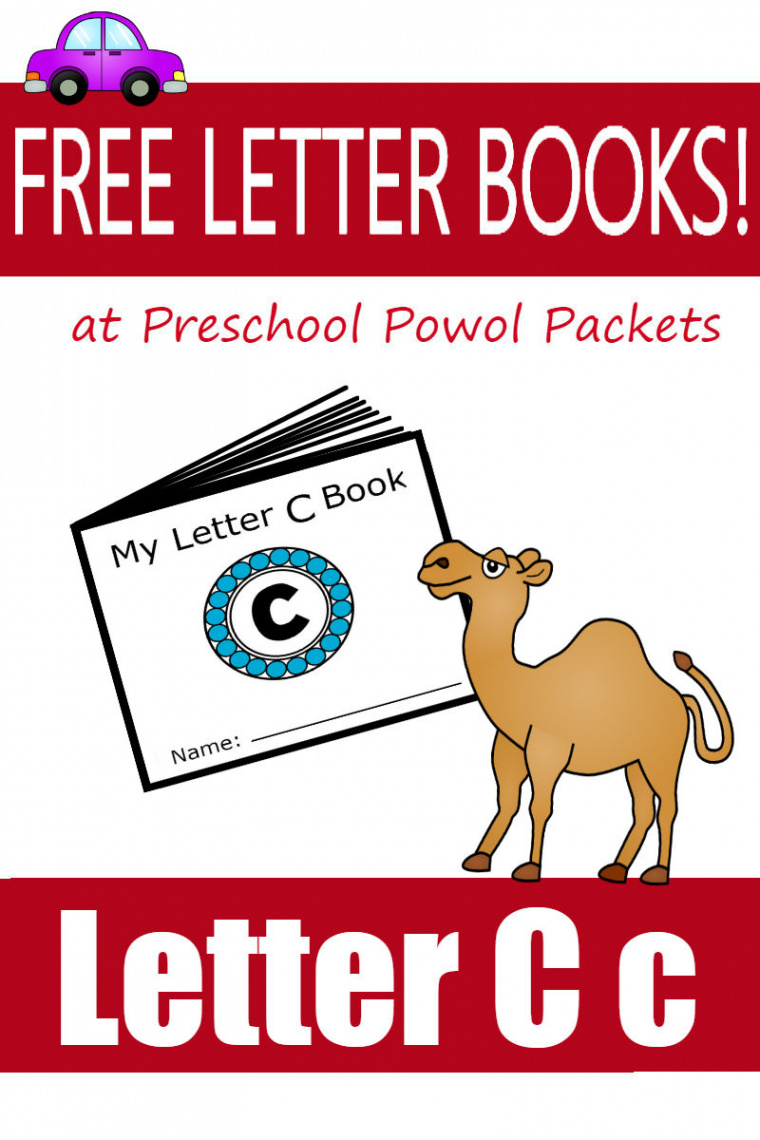 Letter C Free Printable Minibook Alphabet Series  Preschool Powol
