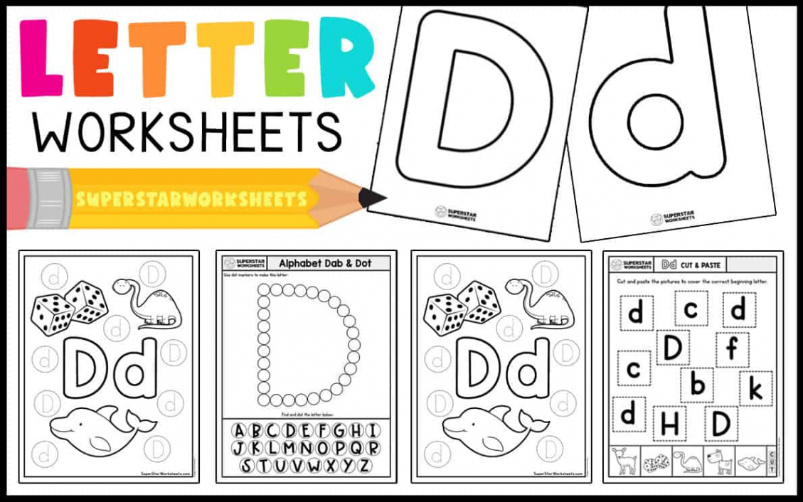 Letter D Worksheets - Superstar Worksheets