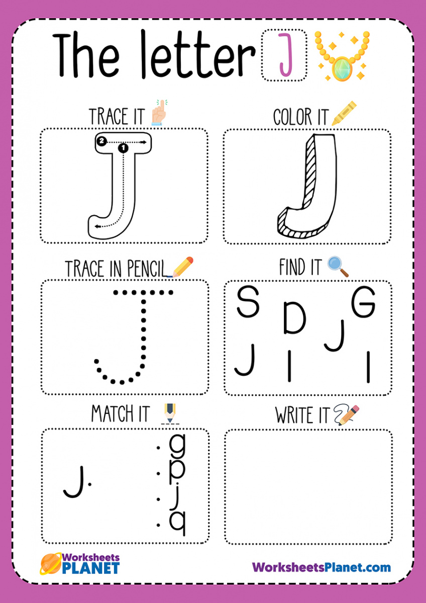 Letter J Worksheet