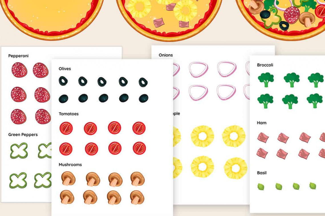 Make a Pizza - Printable Pizza Toppings Cutouts  Mrs