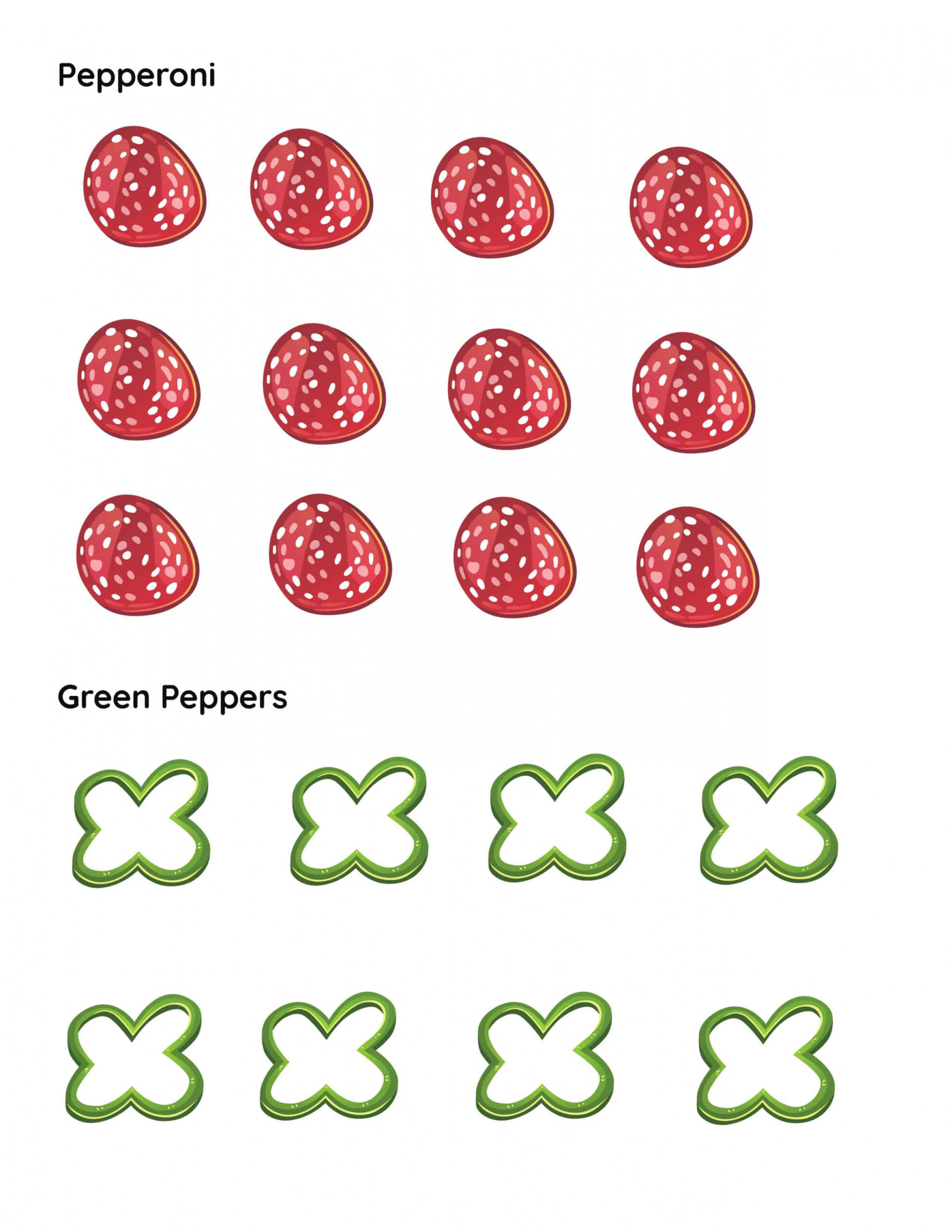 Make a Pizza - Printable Pizza Toppings Cutouts  Mrs