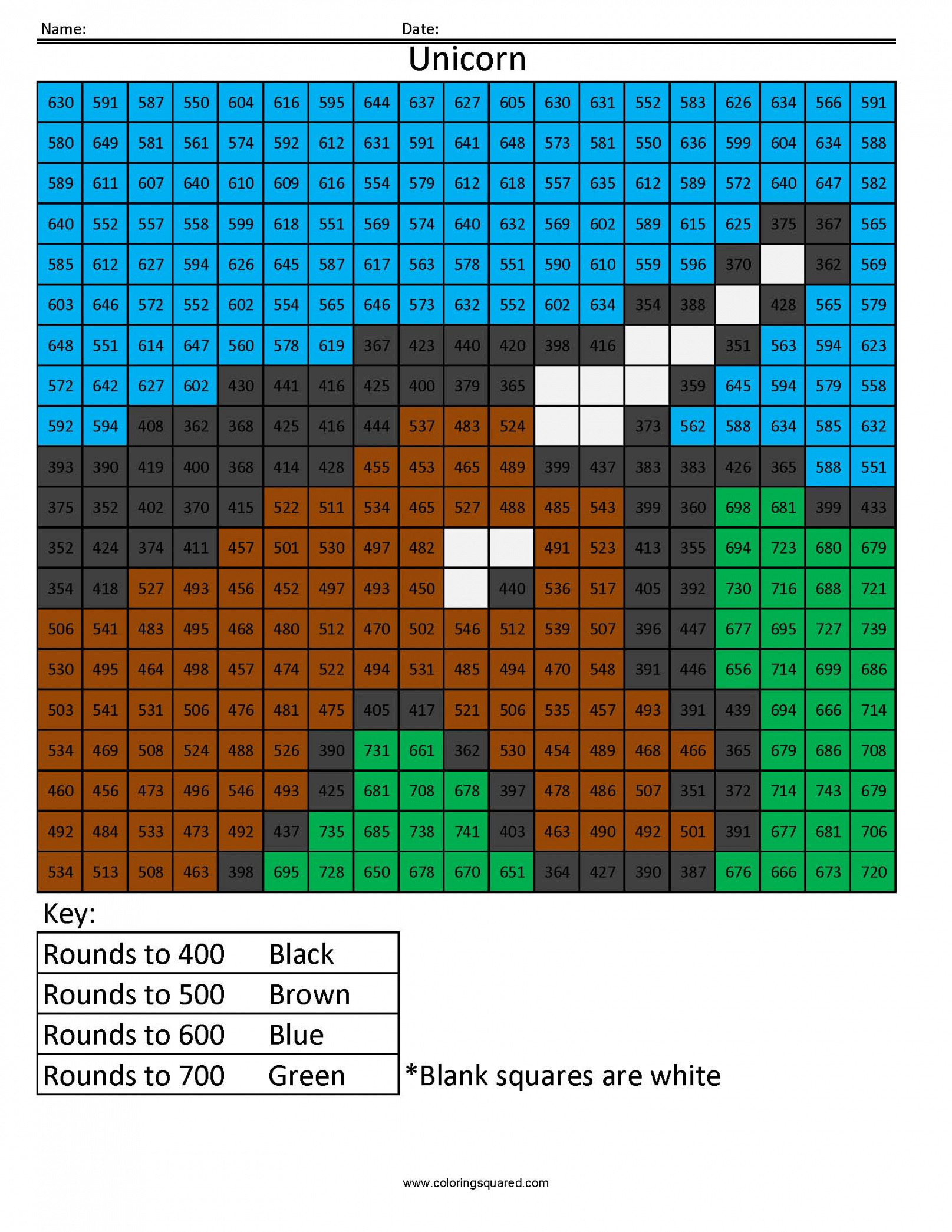 Math Coloring - Coloring Squared