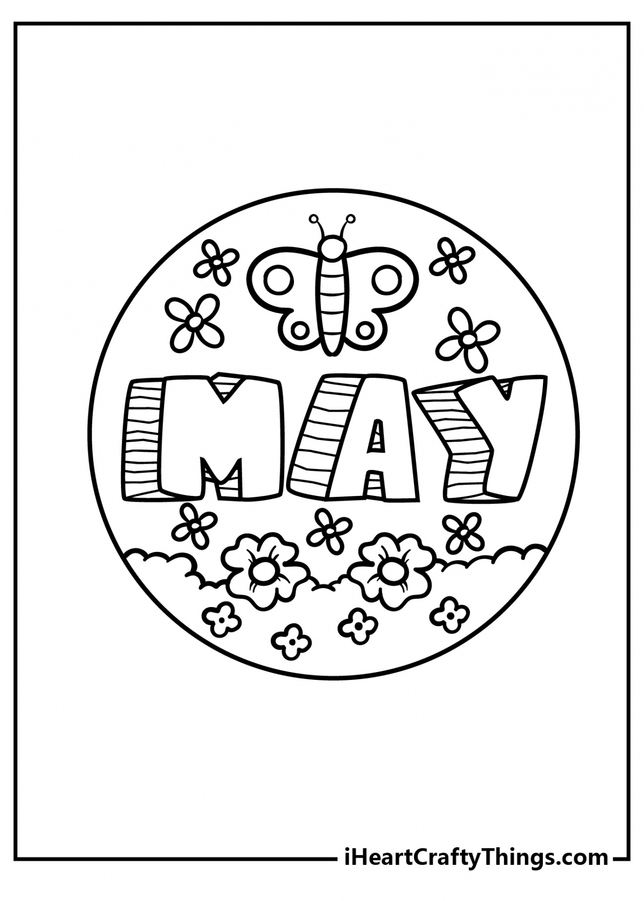 May Coloring Pages (% Free Printables)