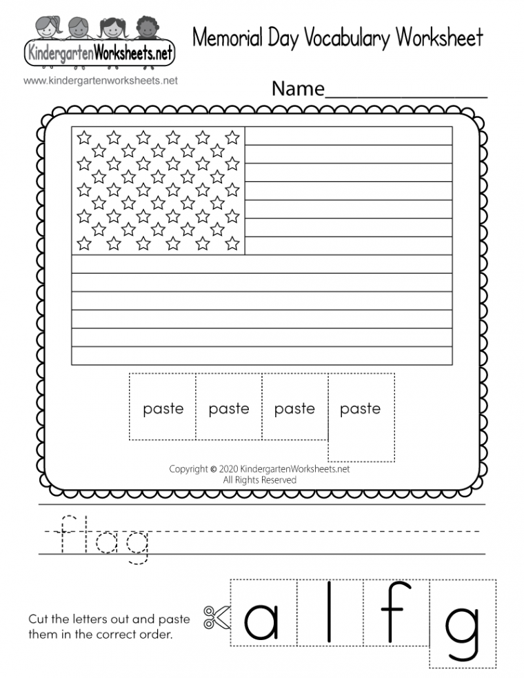 Memorial Day Vocabulary Worksheet - Free Printable, Digital, & PDF