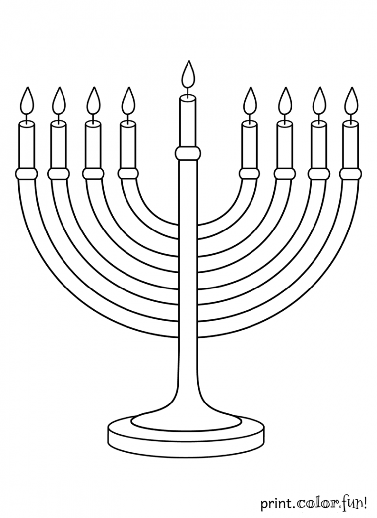 Menorah, at PrintColorFun