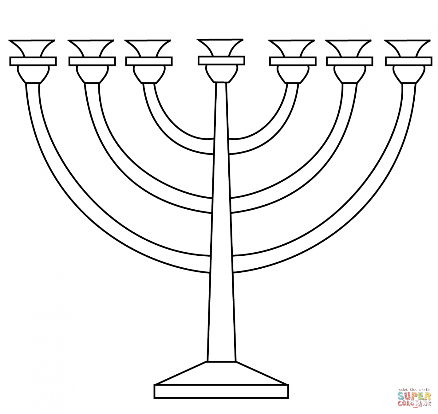 Menorah coloring page  Free Printable Coloring Pages  Printable