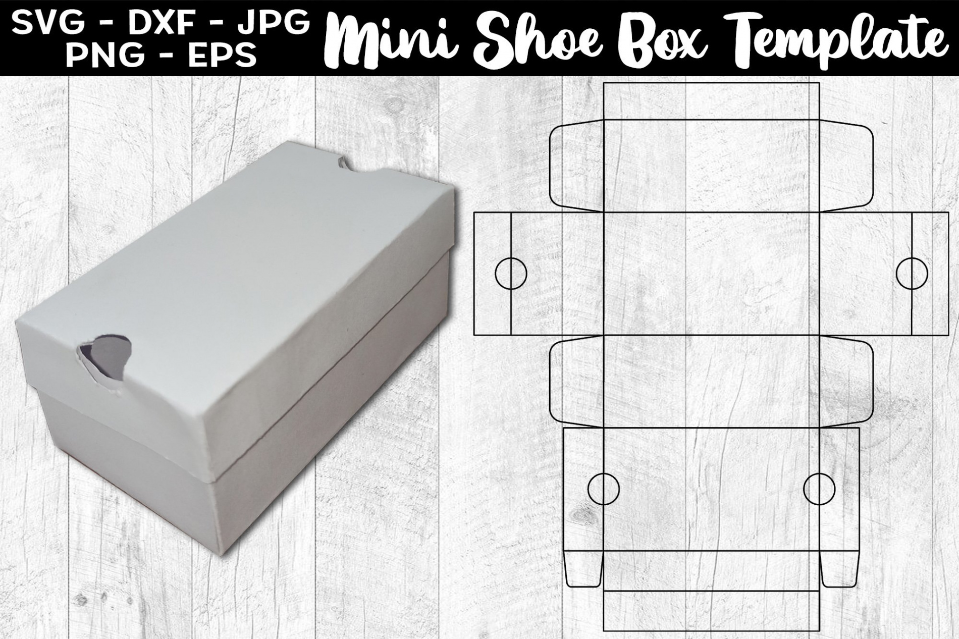 Mini Shoe Box Template SVG Mini Shoe Box Template SVG PNG