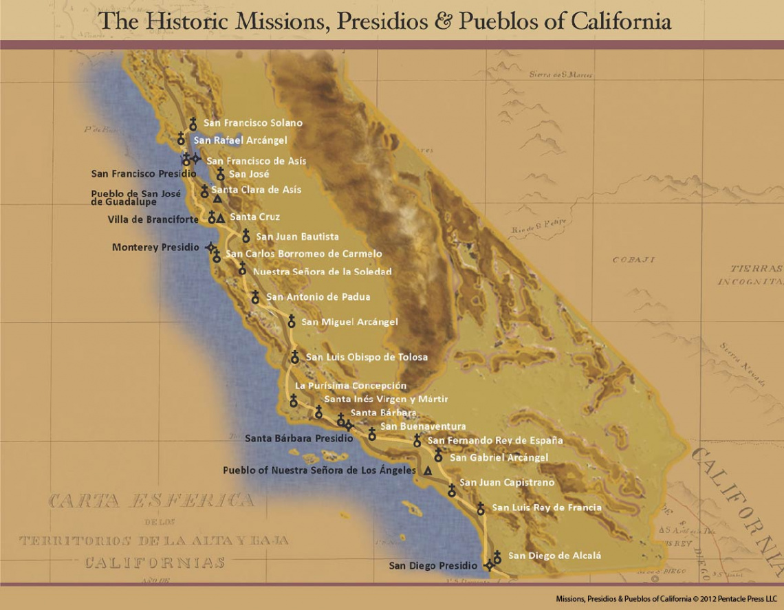 Missions Map - California Missions