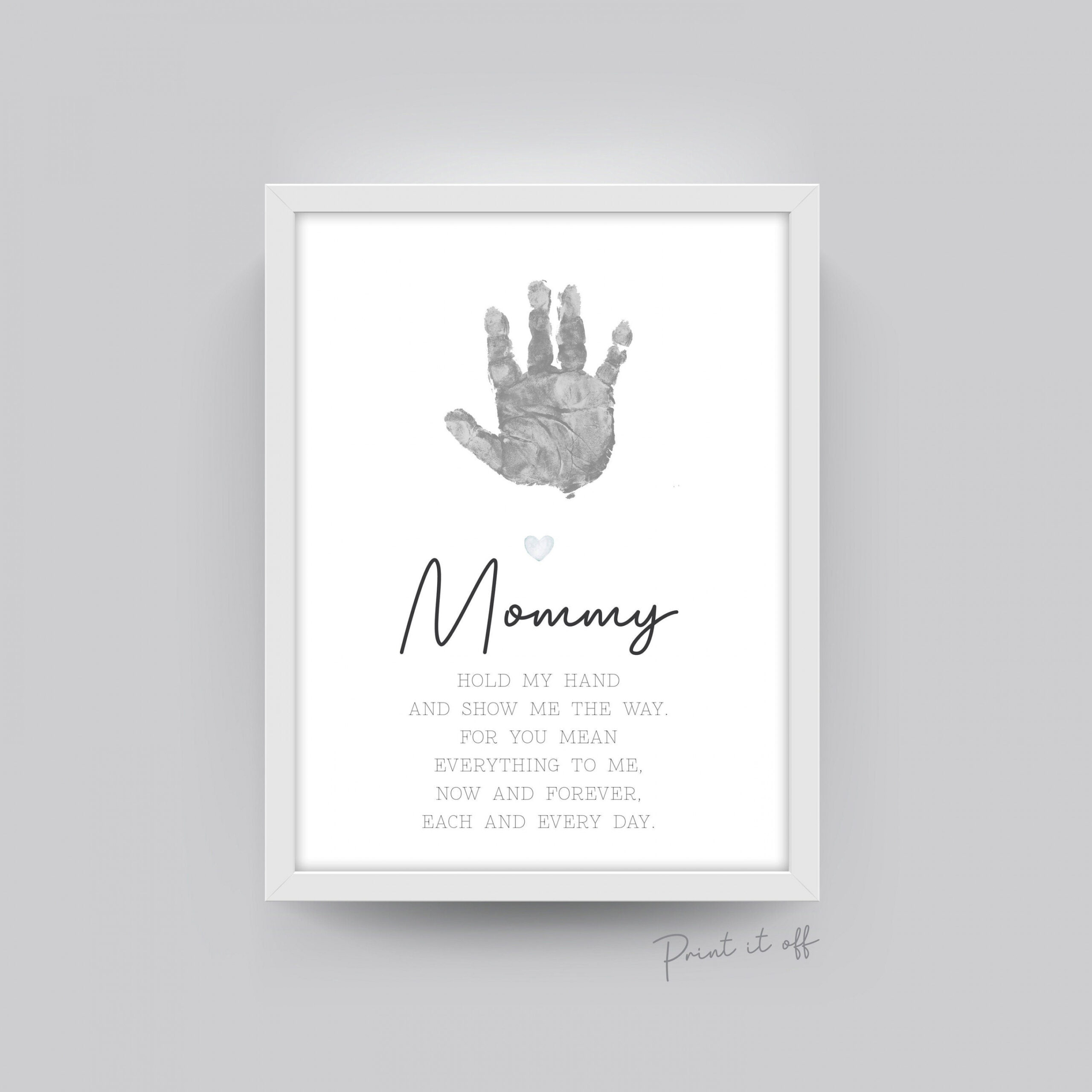 Mommy Handprint Poem / Hand Art Craft Mom Mother