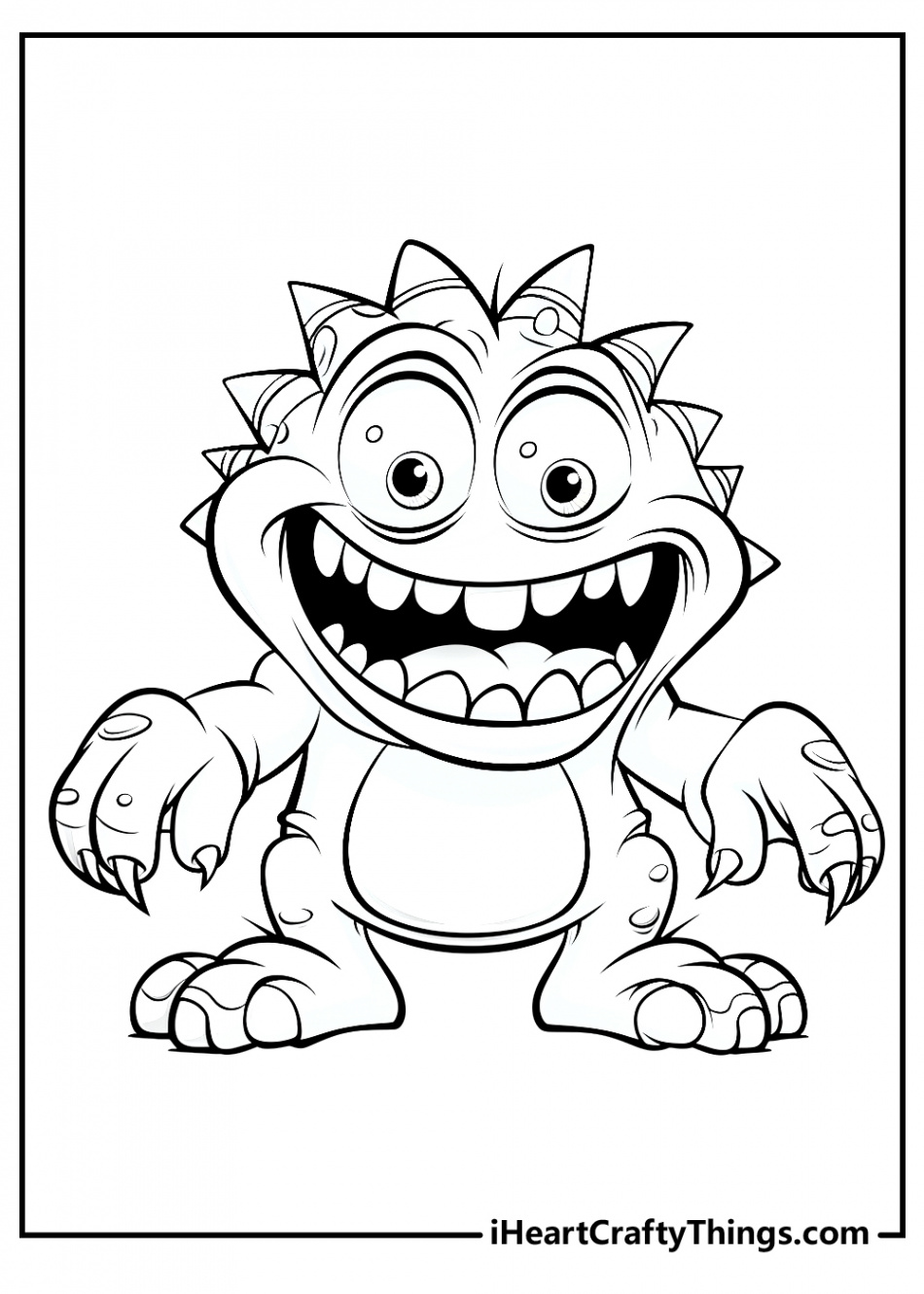 Monster Coloring Pages (% Free Printables)