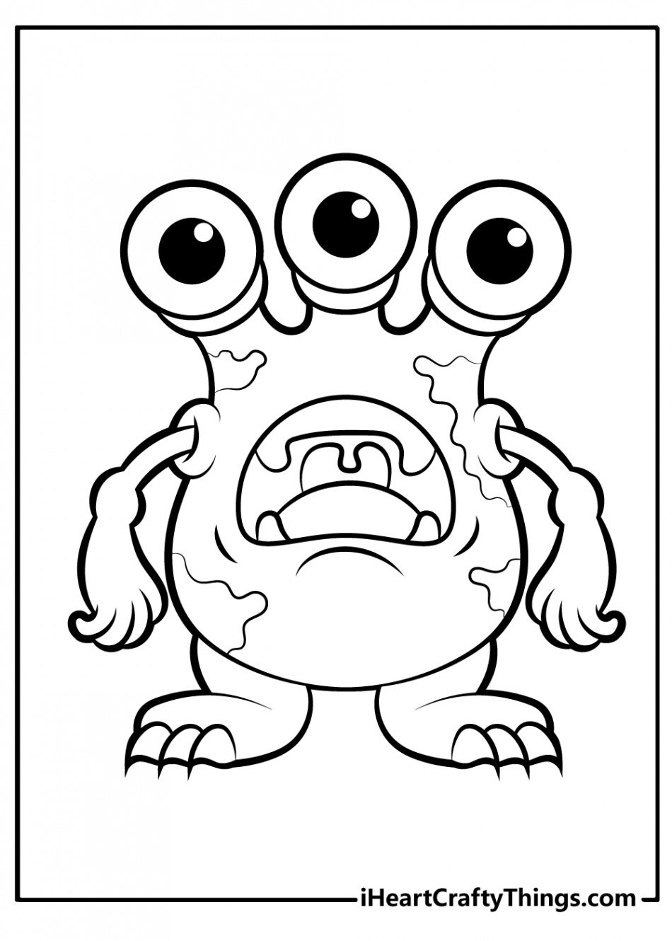 Monster Coloring Pages (% Free Printables)