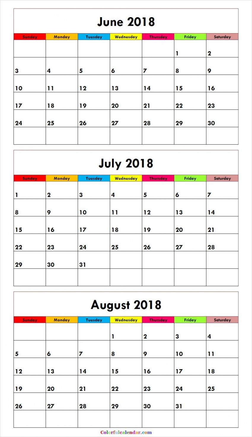 Month June July August  Calendar Green  June calendar