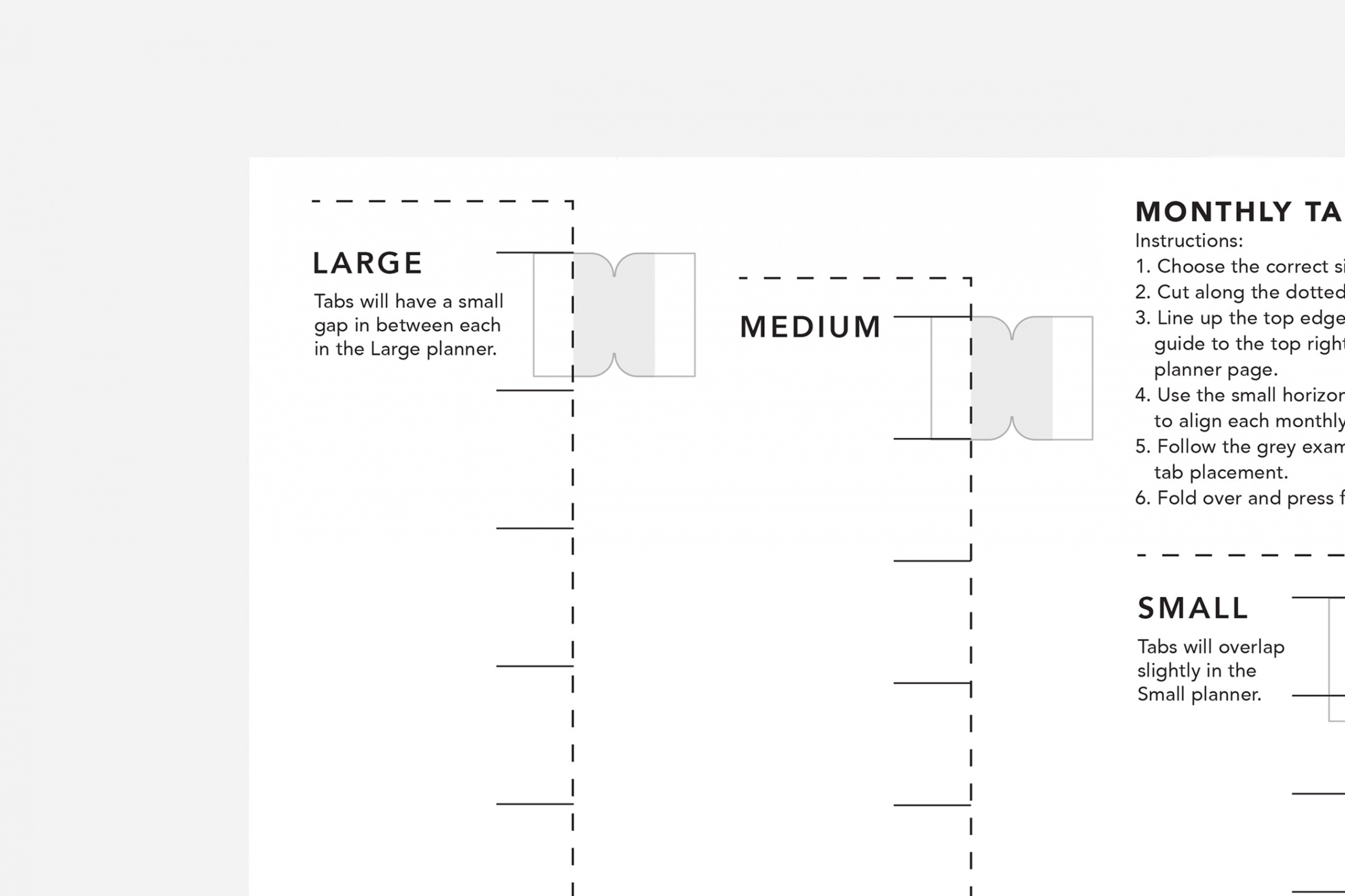 Monthly Tabs Guide  Free Printable  Passion Planner