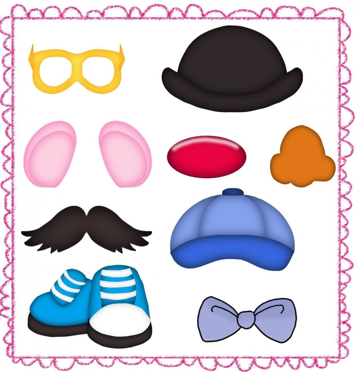 Mr Potato Head Parts Printables Clipart   Mr potato head, Mr