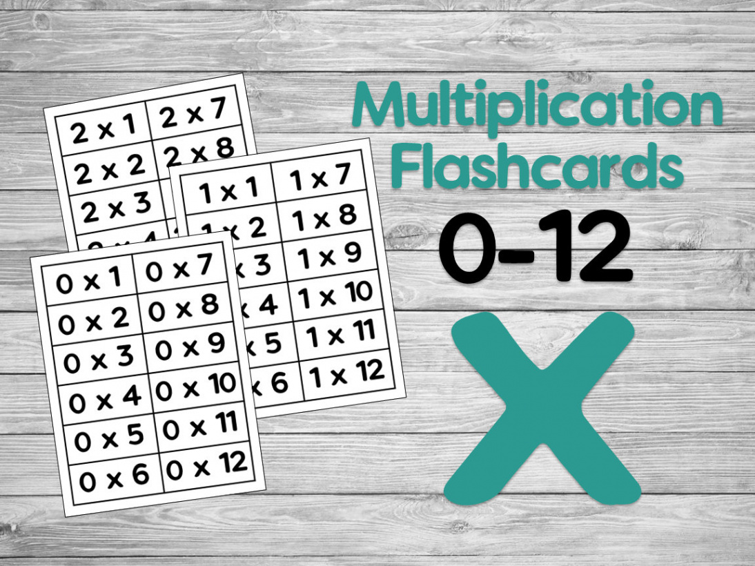 Multiplication Flashcards - Printable - Etsy