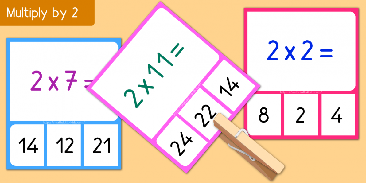 Multiplication matching cards printable  Multiplication memory games