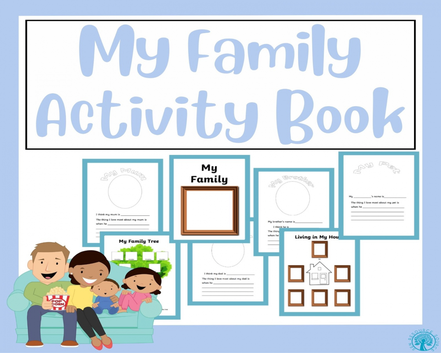 My Family Booklet  Made By Teachers