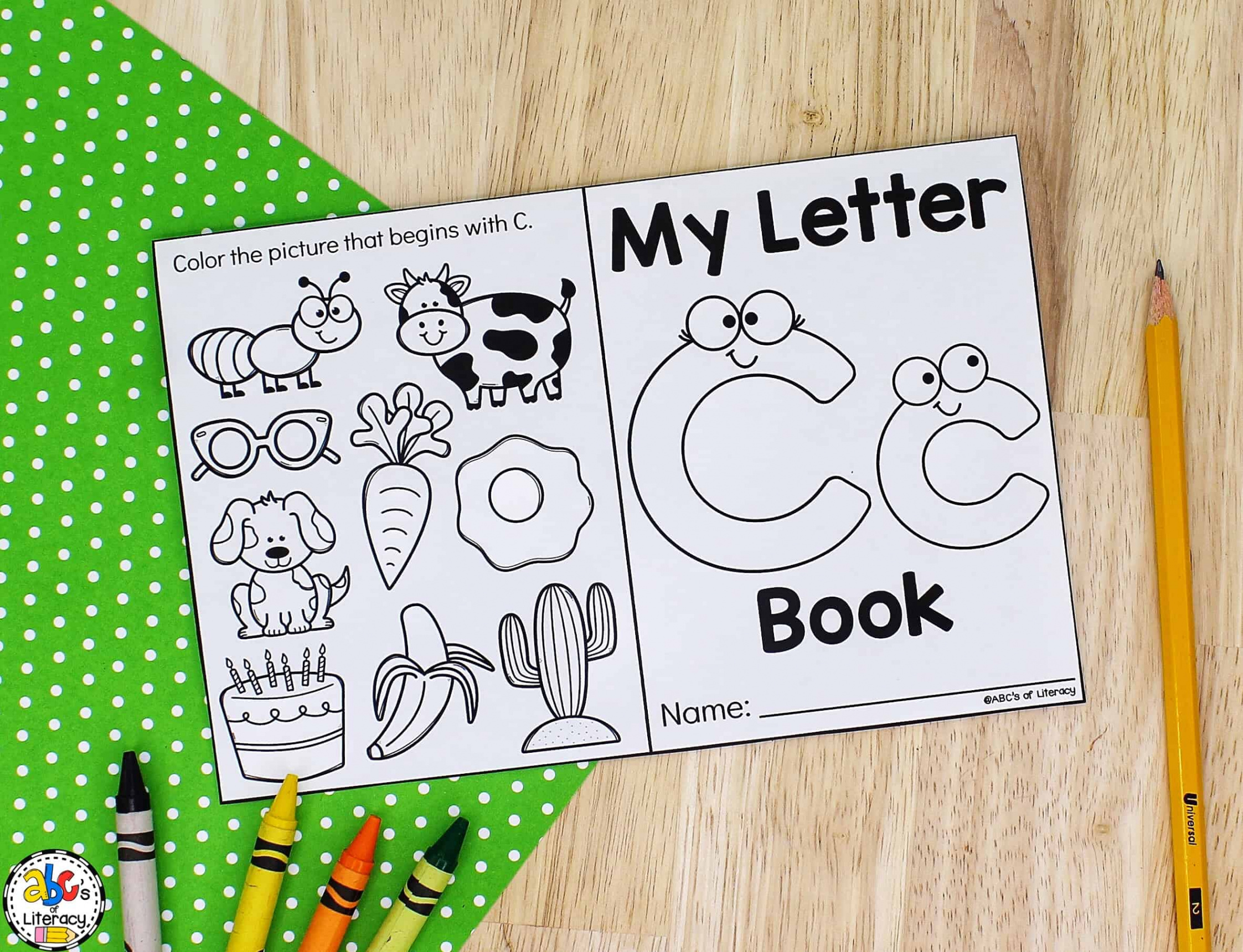 My Letter C Book: Foldable Letter Recognition Book For Preschoolers
