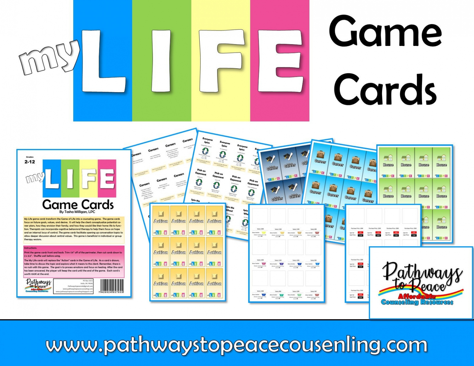 My Life Game Cards Turn the Game of Life Into a Counseling - Etsy UK