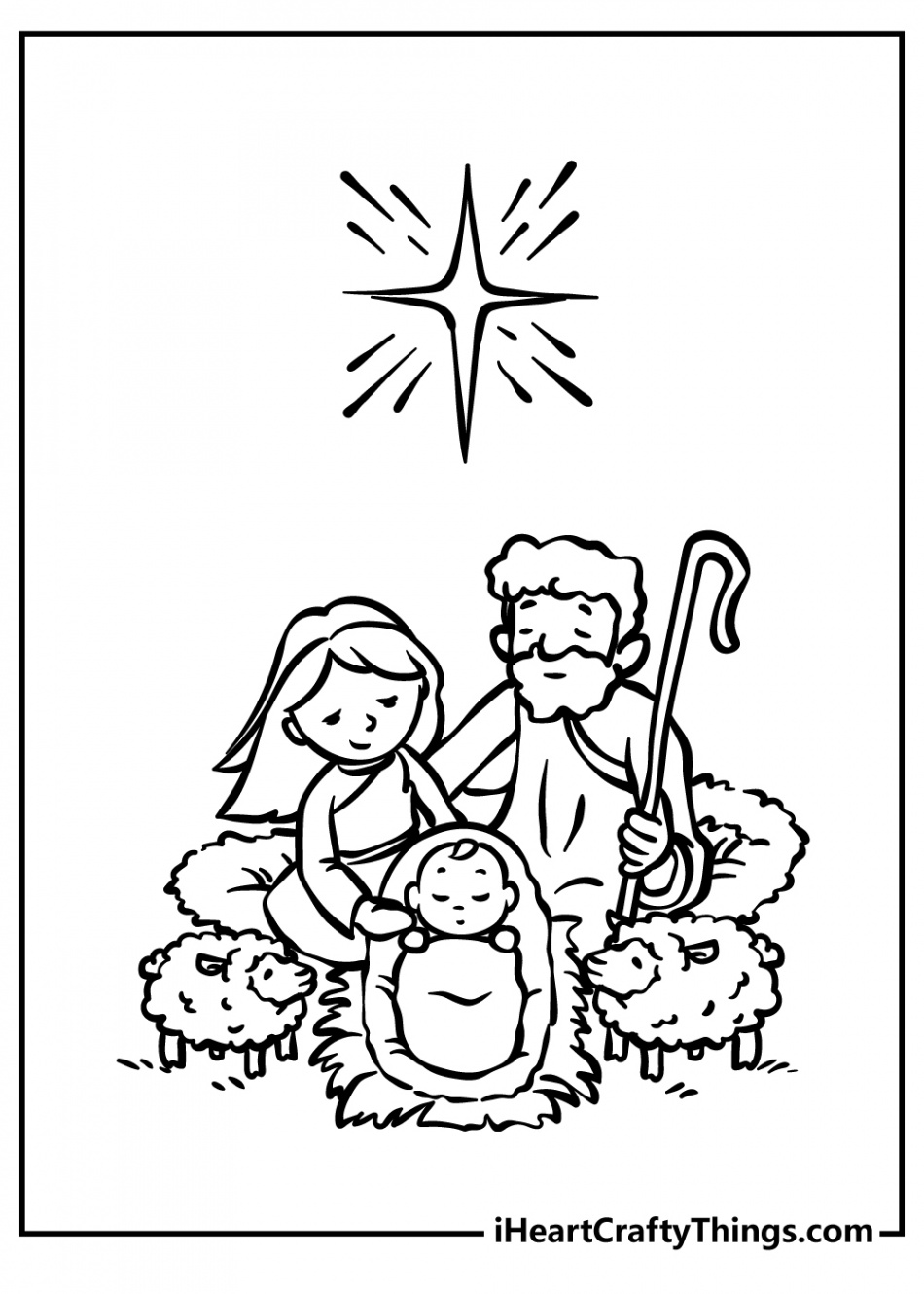 Nativity Coloring Pages (% Free Printables)