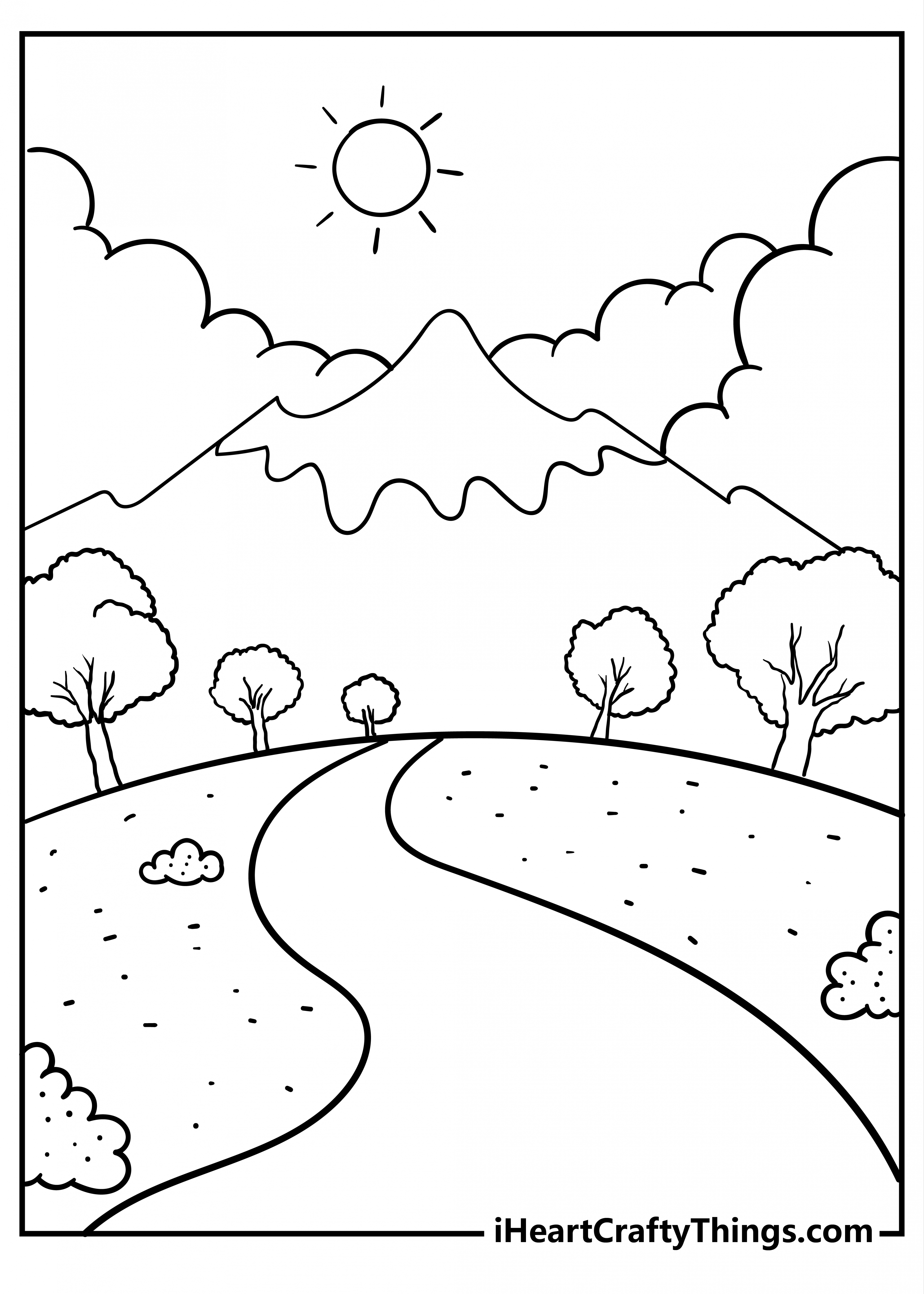 Nature Coloring Pages (% Free Printables)