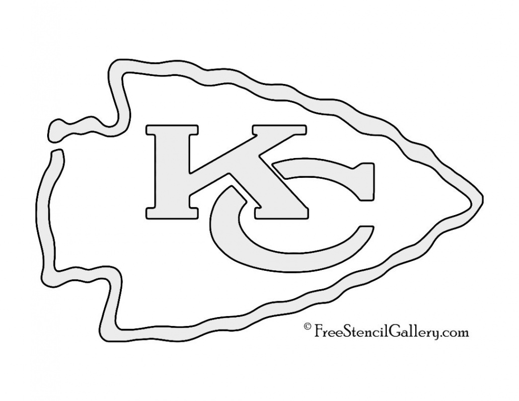 NFL Kansas City Chiefs Stencil  Nfl kansas city chiefs, Kansas