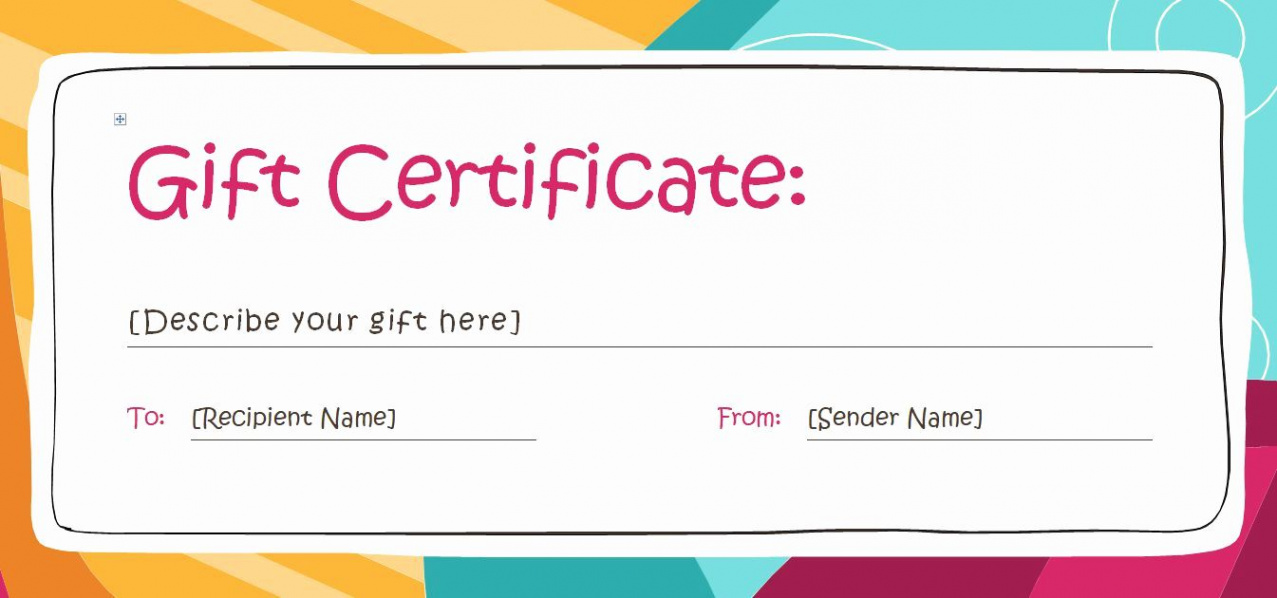 Online Gift Certificate Template Unique Shopping Spree Certificate