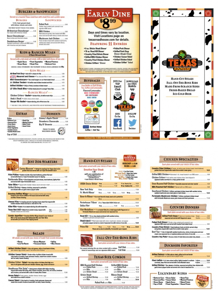 Outback Steakhouse Menu PDF  PDF  Salad  Hamburgers