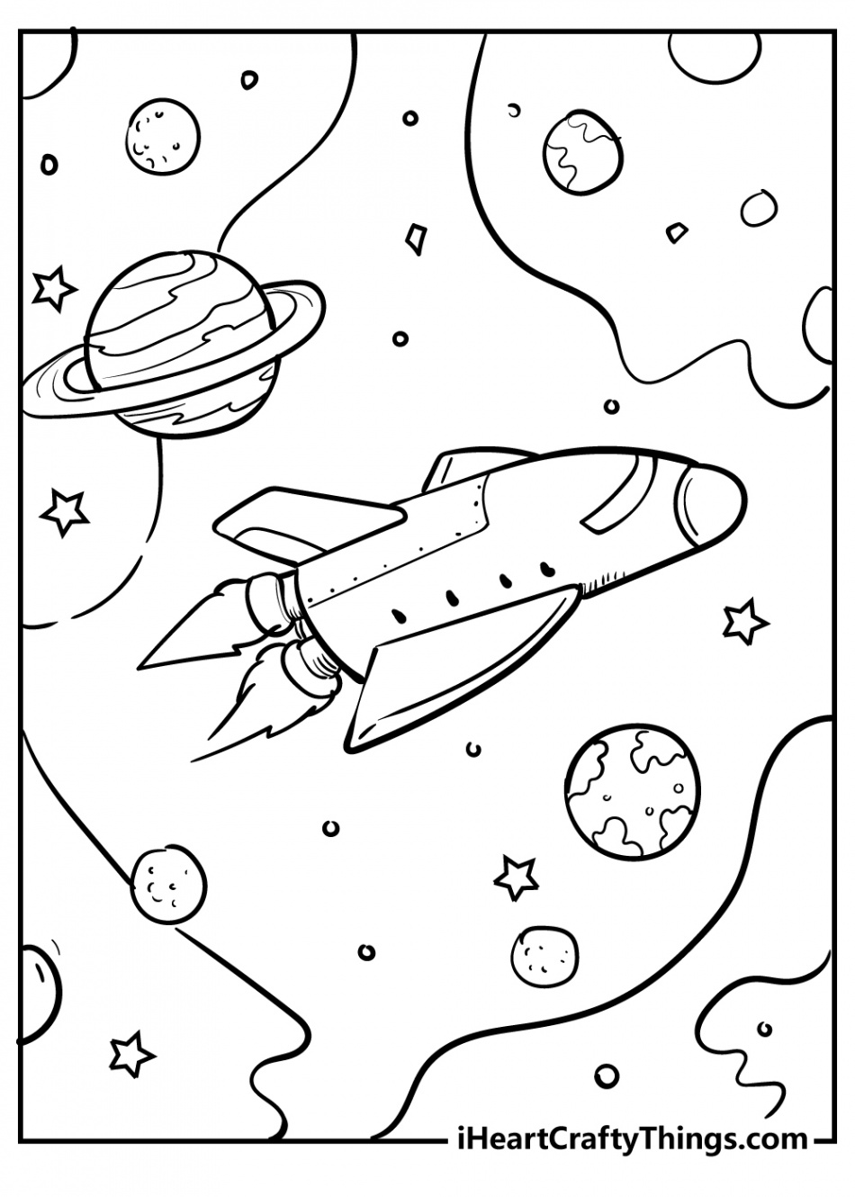 Outer Space Coloring Pages (% Free Printables)