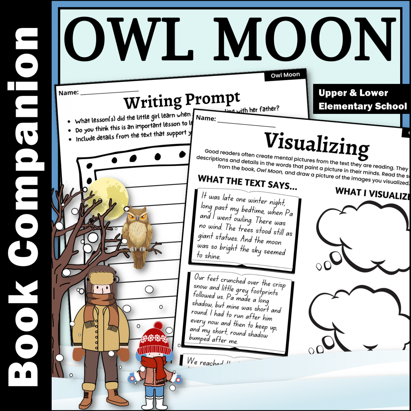 Owl Moon Read Aloud Book Companion and Activities for WinterOwl