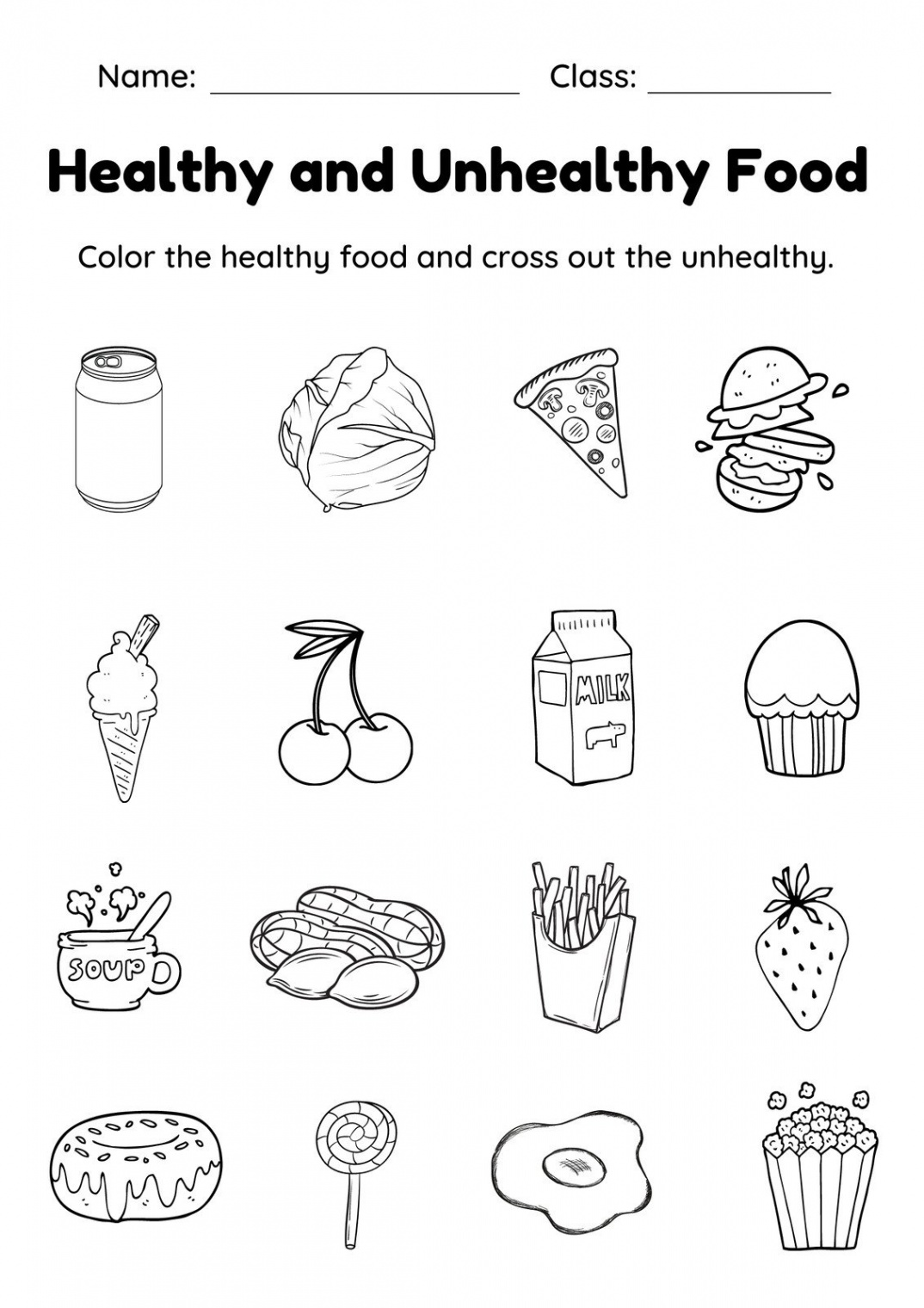 Page  - Customize 18+ Food Worksheet Templates Online - Canva