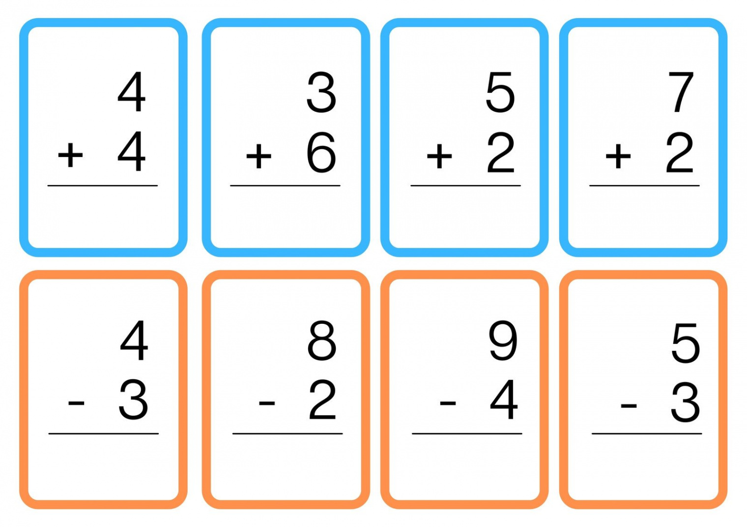 Page  - Free math flashcard templates to edit and print  Canva