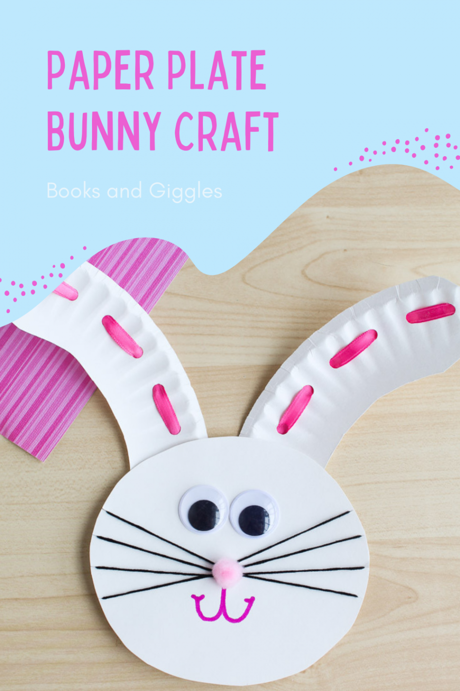 Paper Plate Bunny Craft (with Free Template)