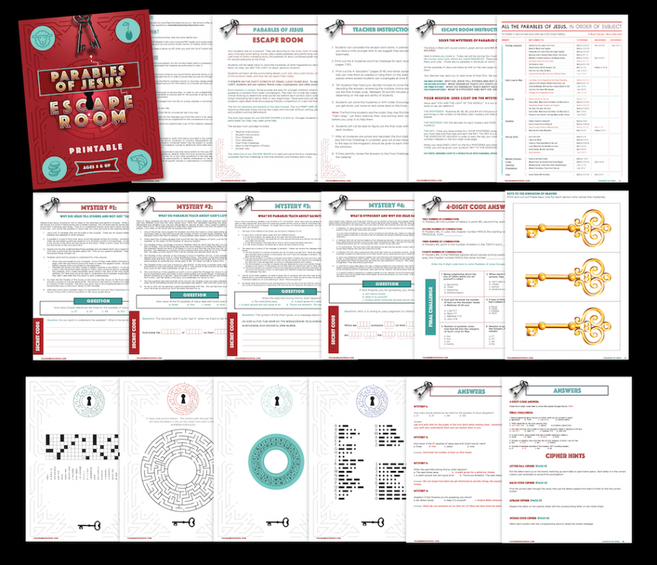 Parables of Jesus Escape Room — Teach Sunday School