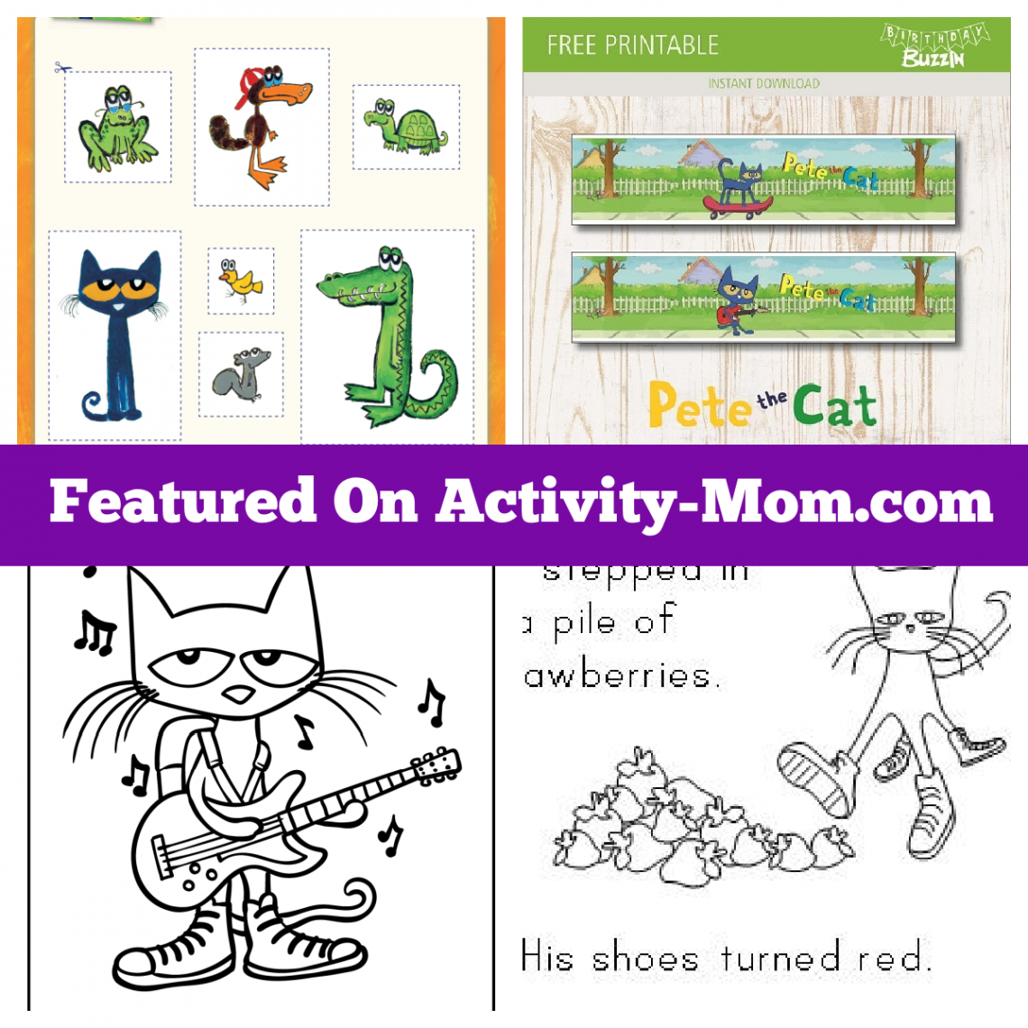 Pete the Cat Printables and Activities (free) - The Activity Mom