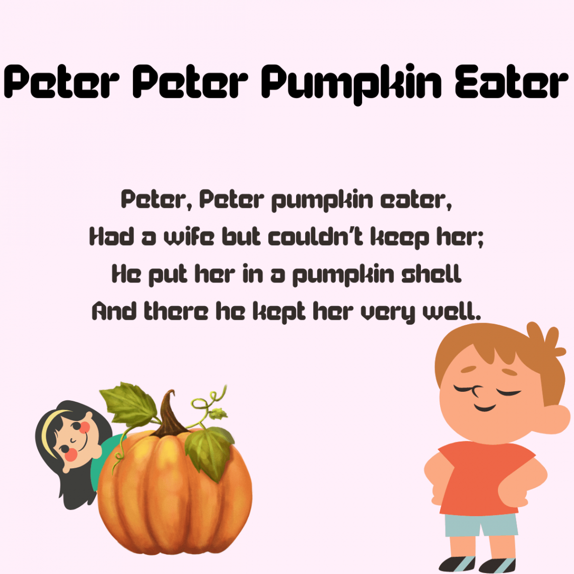 Peter Peter Pumpkin Eater Printable Lyrics, Origins, and Video