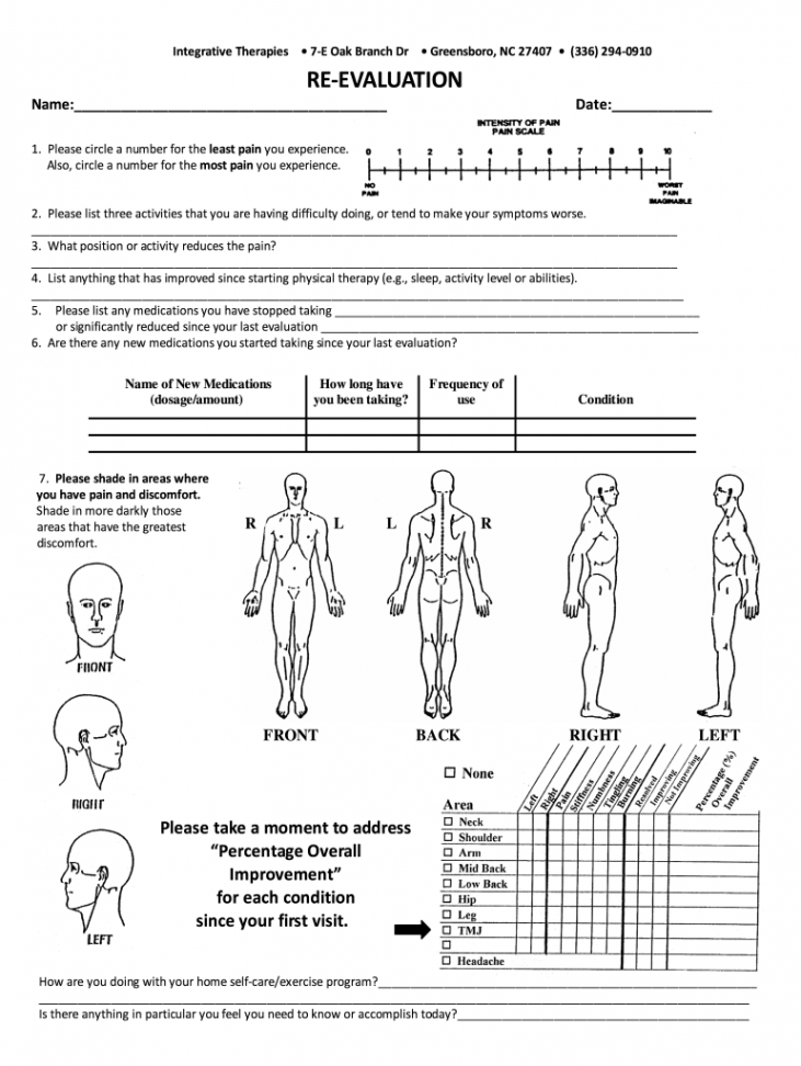 Physiotherapy assessment form: Fill out & sign online  DocHub