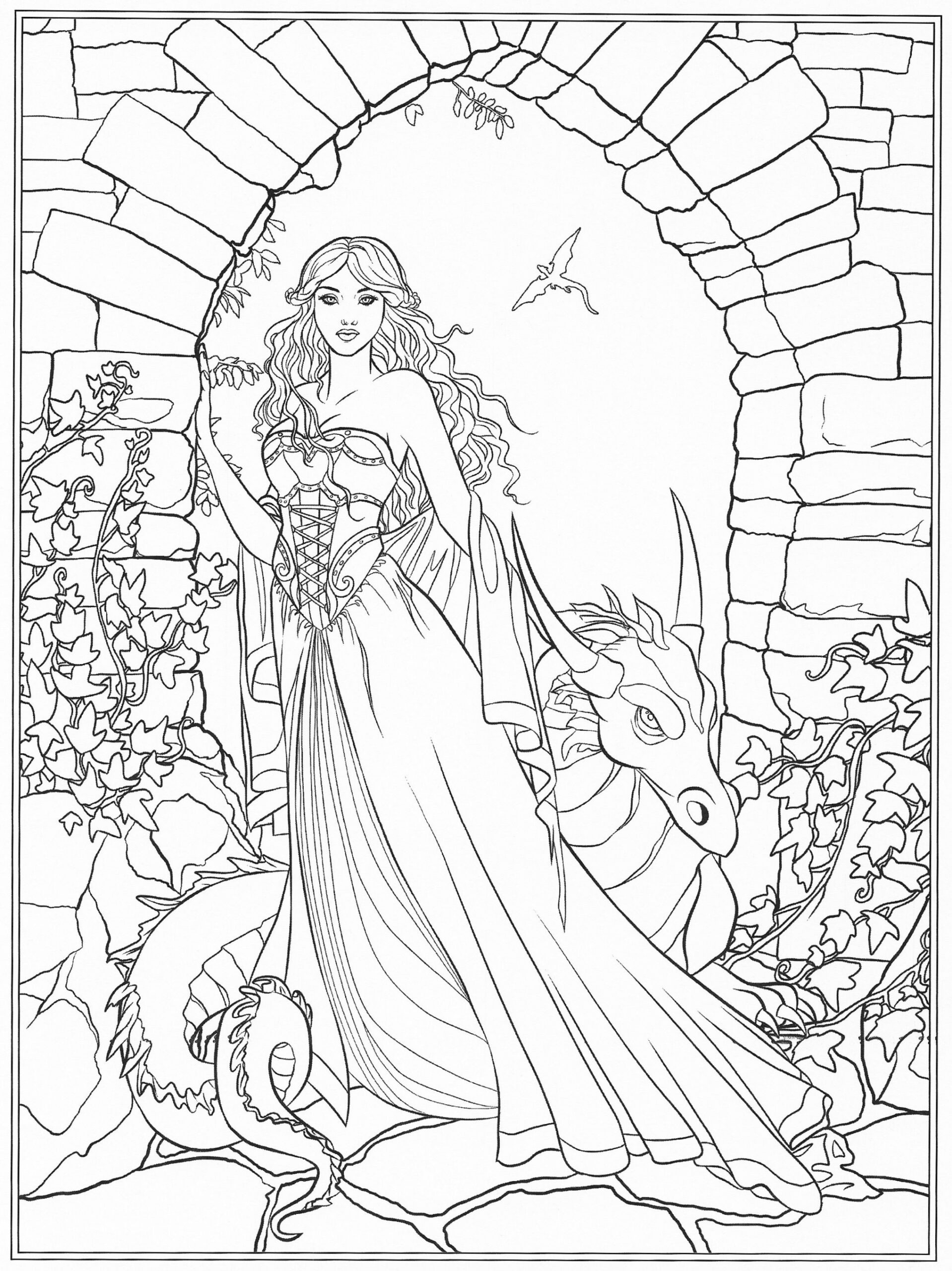 Pin by Natascha Lamprecht on colouring  Fairy coloring pages