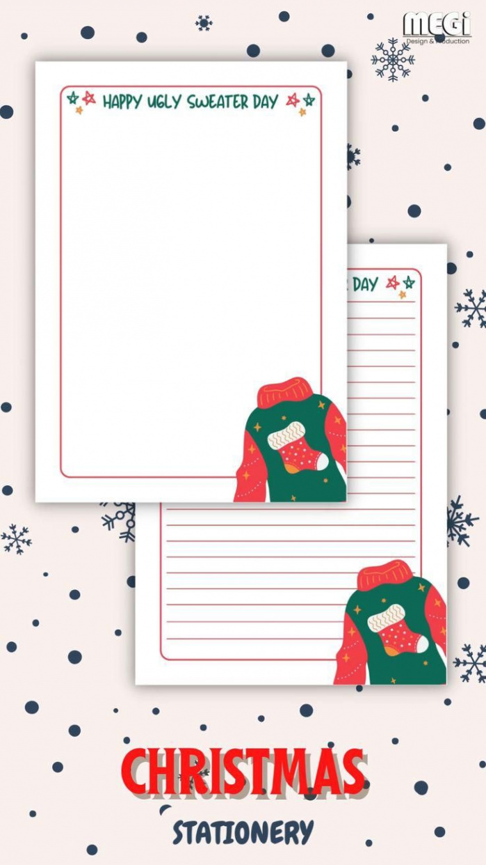 Pin on Christmas Stationery