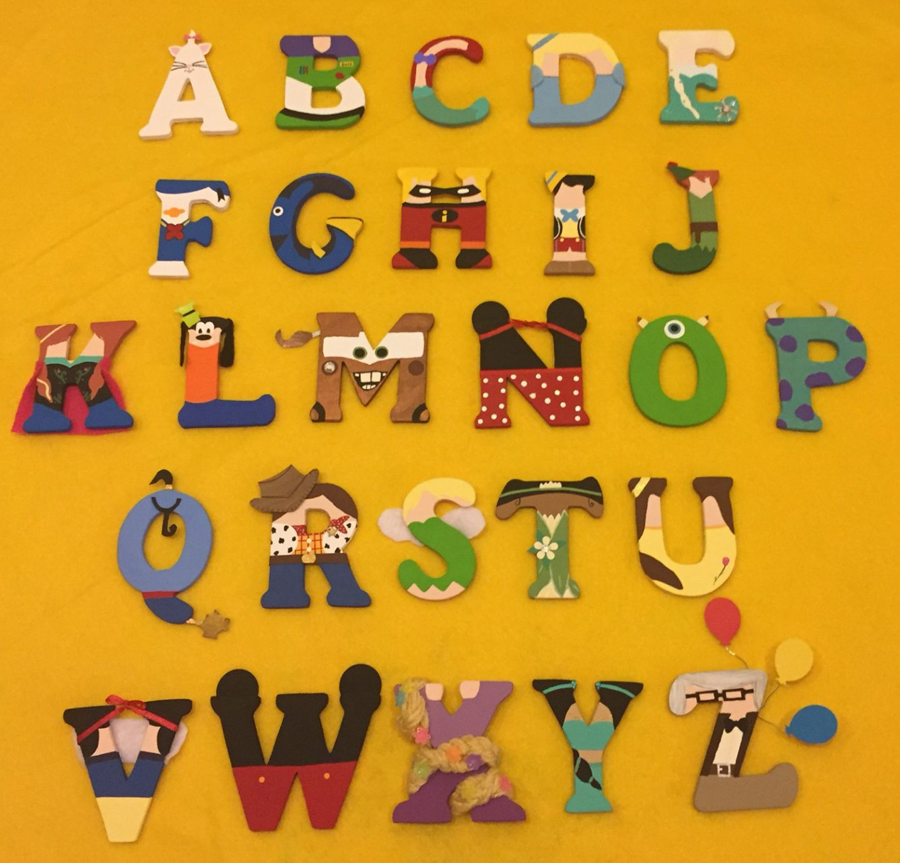 Pin on Wood character letters